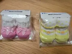 ミキハウス　ベビーソックス２足セット　女の子　9～11cm 日本製