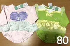 ディズニー　アリエル&ティンカーベル　ロンパース 2枚セット　新品　80