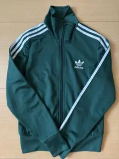 レディース adidas グリーン ジャージ ジャケット M 古着 ビンテージ