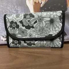 グリーン北欧花柄❤️母子手帳ケース❤️お薬手帳ケース❤️通帳ケース❤️ハンドメイド