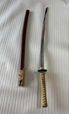 1~2日出荷】 紅龍太刀 日本刀 模造刀 居合刀 武士道 武蔵 鑑賞用 手