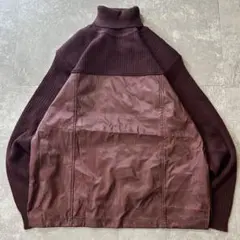 90s vintage mercy club 異素材切替 リブニット Y2K