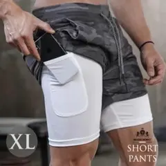 ショートパンツ ランニングパンツ メンズ 短パン トレーニングパンツ ジム XL
