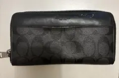 COACH 長財布 他収納！！ラウンドファスナー ブラックのサムネイル