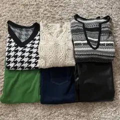 GRL まとめ売り ロングスカート レザー nugu トップス ニットベスト