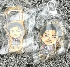 ランペ　会場ガチャ　武知海青キーホルダー2個セットとラベルステッカー