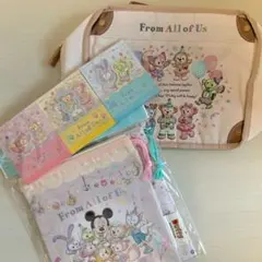 【新品未使用】フロムオールオブアス ダッフィー ランチケース メモ きんちゃく