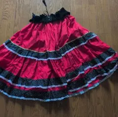 フォークダンススカート　パニエ付きのサムネイル
