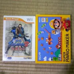 wiiソフト スーパーマリオメーカー& 戦国BASARA2