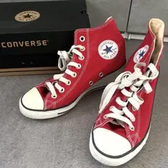 CONVERSE ALL STAR ハイカットスニーカー レッド 23 ソール