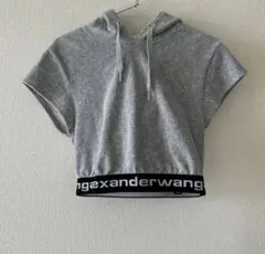 alexanderwang グレー クロップドパーカーのサムネイル