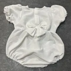 tete a tete ホワイトロンパース リボン 80サイズ