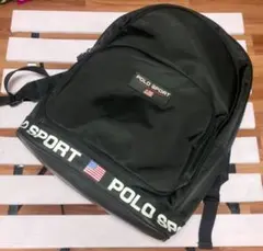 激レアデッドストック90s polo sport リュック ポロスポーツ リュック ほぼデッドストック 紺 美品 90s