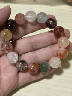 カラフルファイヤークオーツ　ブレスレット
