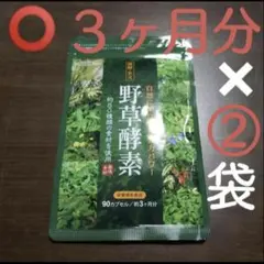 早い者勝ち!! 激安!! 野草酵素 3ヶ月分×②袋「シードコムス」