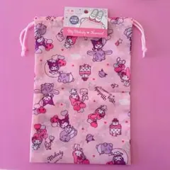 サンリオ マイメロディ クロミ ピアノ うわばき入れ 巾着 巾着袋 体操着いれ