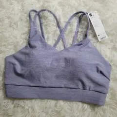 【新品】GU ACTIVE バッククロスブラ　 ライトブルー M