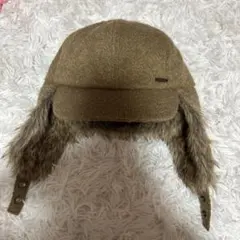 ORNERTIE ブラウンフライトキャップ　ファー
