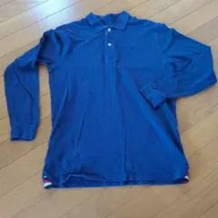 ネイビー 長袖 ポロシャツ