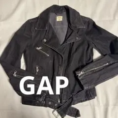 Gap 1969 XS ダークデニム ライダースジャケット