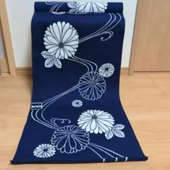 専用ページ】水通し代込. 綿麻 浴衣 反物 本染め 注染 紺地 変わり織