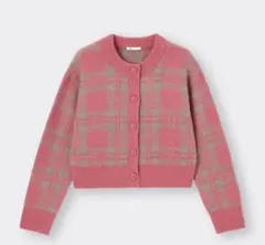 GU ピンク　カーディガン