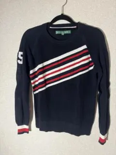 TOMMY HILFIGER ネイビー ゴルフセーター S
