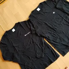 Champion ブラック 長袖Tシャツ 2枚セット　黒　チャンピオン