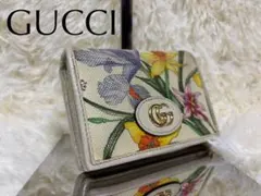 ✨美品✨GUCCI 二つ折り財布 白 フローラ 日本限定モデル GGマーモントのサムネイル