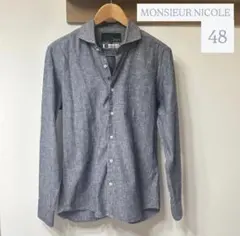 MONSIEUR NICOLE 長袖シャツ 48
