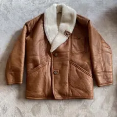 【美品】sprema コート　レザー　ムートンコート　イタリア製 ボア　古着