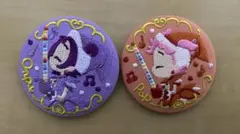 おジャ魔女ドレミ　刺繍缶バッチ　２個セット