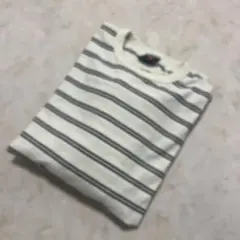 [新品]ホワイト/グレー ロングTシャツ