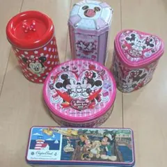 ディズニー ディズニーシー 空き缶 クッキー缶 ミッキー ミニー シェリーメイ