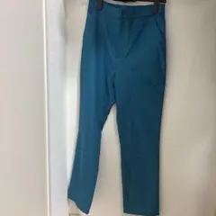 ターコイズ スラックス ポケット付き