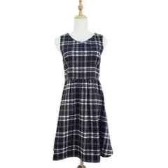 earth music&ecology ノースリーブワンピース チェック S