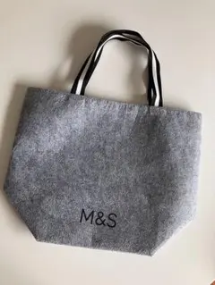 M&S フェルト エコバッグ グレー