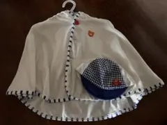 Hot Biscuits ベビーポンチョと帽子のセット