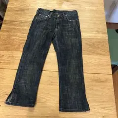 新品 CIMARRON ブルー サブリナクロップド 七分丈スキニー 25