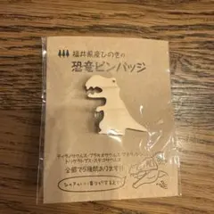 福井県産ひのきの恐竜ピンバッジ ティラノサウルス