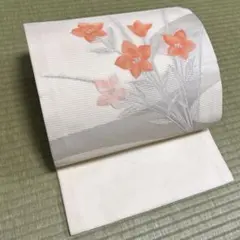 正絹 夏の絽 開き名古屋帯 【花】のサムネイル