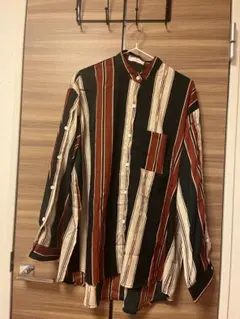 ストライプ柄 長袖シャツ