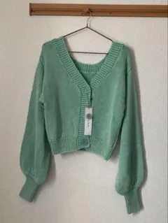 3wayブリーチショートニットカーディガン