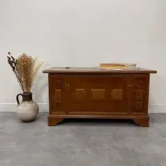 イタリア製 カッサパンカ ベンチボックス 木製 収納 ヴィンテージ 長椅子