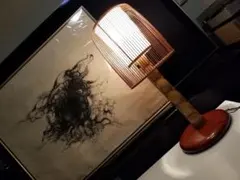 希少　亀甲竹　駿河　竹千筋細工　miyabi andon　行灯　スタンド　ランプ 希少 亀甲竹 駿河 竹千筋細工 miyabi andon 行灯 スタンド