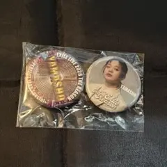 山本彰吾　缶バッジ2個セット　実写　ネーム　EXILE　THE REASON