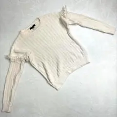⭐BANANA REPUBLIC⭐白 ニット セーターホワイト ケーブルニット
