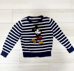 ユニクロ　ミッキー　ストライプセーター 130センチ