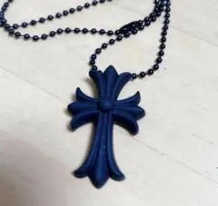 十字架 ブラック ネックレス シリコン ラバーネクレス 黒