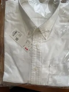 ユニクロ　新品オックスフォードシャツ　白　L